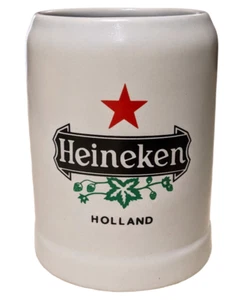 Vintage Heineken Holland Steingut Bierkrug Made in Chile - Bild 1 von 6