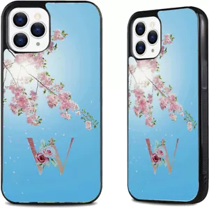 Phone Case, TPU Protective Case Printed Floral Letters Scratch-Resistant Cover - Picture 1 of 5