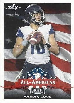 Jordan Love 2020 Leaf Draft #71 Utah State Aggies - Image 1 of 2