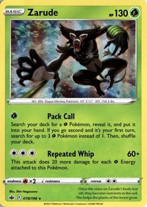 Pokémon TCG Zarude Chilling Reign 019/198 Holo Rare NM - Picture 1 of 2