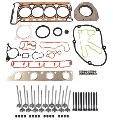 Se adapta a Audi A3 A4 A5 A6 Q3 Q5 TT 2.0 TFSI 2008-2015 Junta de culata Válvulas Kit de pernos Foto 1 de 4