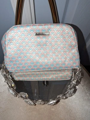 Bolsa cosmética feminina BVLGARI perfume rosa estojo de viagem NOVA - Imagem 1 de 4