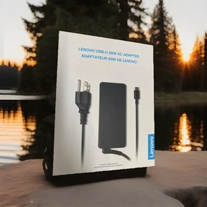Lenovo USB-C 65W AC Adapter – Genuine Type-C Laptop Charger with Box-Brand New• - Picture 1 of 2