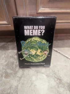 WHAT DO YOU MEME? Rick and Morty Expansion Pack w/75 photo cards - New, Sealed - Picture 1 of 2