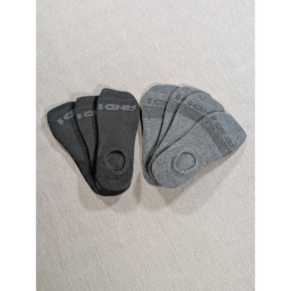 Nuevos 7 pares de calcetines tobilleros negros y grises para hombre talla 6-12 AND1 Foto 1 de 1