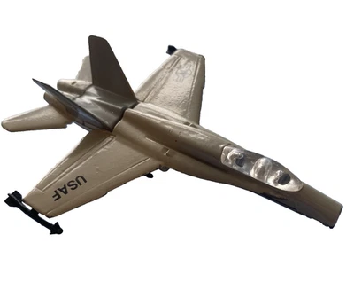 Zee Toy F18 Hornet A204 Grumman Fighter Jet USAF avião militar fundido COMO ESTÁ - Imagem 1 de 4