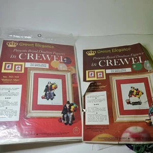 Crown Elegance Royal Doulton BALLOON MAN, Seller CREWEL No. RD-104 8 x 10" - Picture 1 of 6