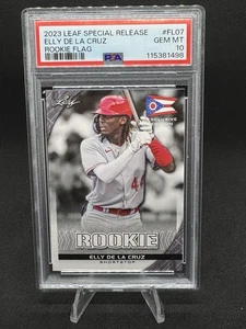 2023 Leaf Edizione Speciale Rookie Flag Edizione Fl-07 Elly De La Cruz PSA 10 - Foto 1 di 2