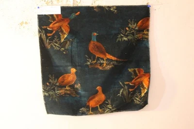 Mulberry Home Game Show on Velvet Game Birds Various Colors and Sizes - Image 1 of 4