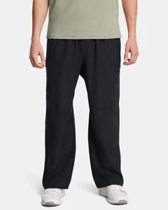 Under Armour Mens Cargo Pants Large UA Sportstyle Woven Textured Athletic Black - Picture 1 of 13