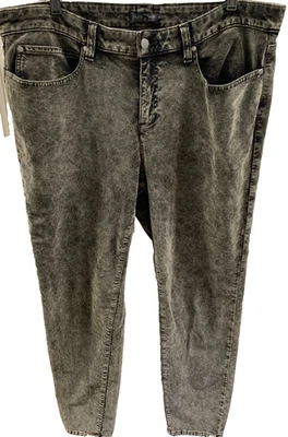 Eileen Fisher New $248 Sz 16 Bronze Skinny Stretch Velvet Mineral wash Jeans - Image 1 of 4