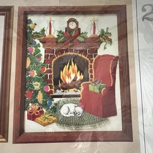 Creative Circle Christmas Crewel Embroidery Kit Needlepoint  - Picture 1 of 9