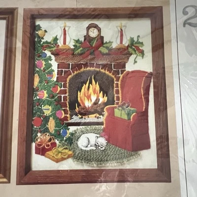 Creative Circle Christmas Crewel Embroidery Kit Needlepoint  - Image 1 of 4