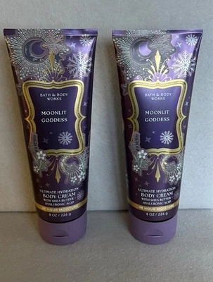 Set of 2 BATH & BODY WORKS MOONLIT GODDESS ULTIMATE HYDRATION BODY CREAM NEW - Image 1 of 2