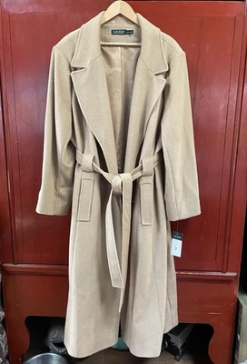 Ralph Lauren Winter Camel Coat 24W NWT Trench Style Classic Women Plus Size - Image 1 of 4