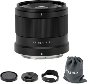 VILTROX 15mm F1.7 Air APS-C AF for Nikon Z Mount Cameras Z50 Z30 Z6II Z7II Z6 Z7 - Picture 1 of 9