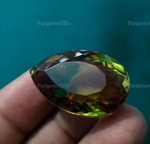 68 Ct Alexandrite Color Changing Pear Shape Loose Gemstone - Picture 1 of 9