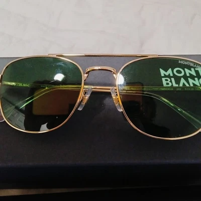 Gafas de sol Mont Blanc para hombre verde/dorado aviador MB363S Foto 1 de 4