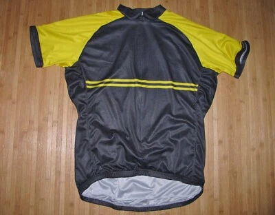 PRIMAL Ciclismo BICICLETA Jersey BICICLETA Camisa Talla XL Poliéster NEGRO con AMARILLO Foto 1 de 2