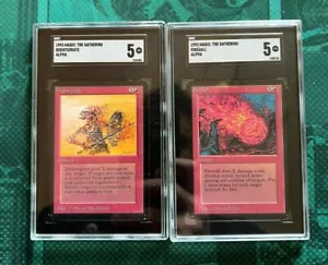 Alpha Disintegrate and Fireball - SGC 5 - Magic the Gathering, WOTC, 1993 - Picture 1 of 4
