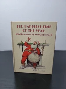 1973 The Happiest Time Of The Year Christmas Book Norman Rockwell Tiny 5"X6 1/2" - Picture 1 of 3