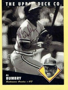 AL BUMBRY 1994 Upper Deck Co All Time Heroes Autographed Baseball Card #73