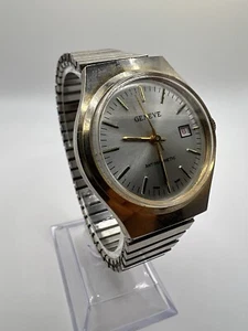 Vintage Rare 1970’s Geneve Antimagnetic Men's Wind Up Wrist Watch Working! - Picture 1 of 14