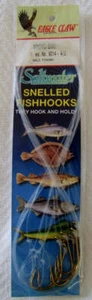 Striped Bass Baitholder Snelled hooks Gold 9214 6/pk - Foto 1 di 2