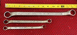 Giller 3PC LOT 2230, 2220, 2216 Chrome Offset DoubleBox End Wrenches 12PT USA - Imagen 1 de 2