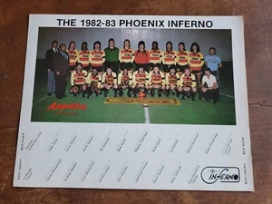 Phoenix Inferno-Pride 1982-83 Soccer Team Photo, Major Indoor Soccer League - Bild 1 von 4