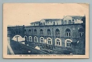 c.1943 Navy Censor Pass Soldier Mail, Alger Bastion XV, Foyer du Soldat Postcard - Picture 1 of 2