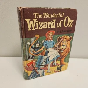 Vintage 1957 The Wonderful Wizard Of Oz L Frank Baum Whitman Hard Cover Book - Picture 1 of 8