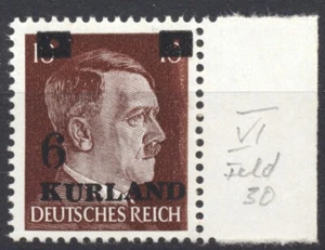 German Reich - KURLAND 1945 - Hitler - MNH - MI# 2wz (60,- €) BPP Tested - Picture 1 of 2