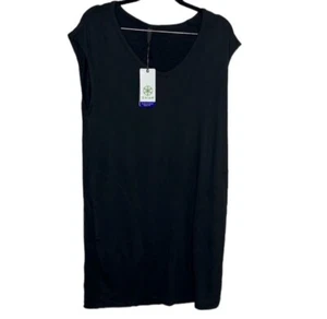 NWT Gaiam Juliette Black Shift Sleeveless Dress Women Sz M - Picture 1 of 7