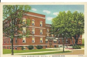 Linen postcard Rochester Minnesota, Samaritan Hotel - Picture 1 of 1