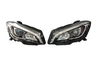 2X NEW ORIGINAL FULL LED HEADLIGHTS PERFORMANCE COMPLETE MERCEDES CLA A117 W117 - Picture 1 of 10