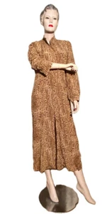 Seidenkleid, Animalprint (Giraffe), Alba Moda, Größe 42 - Bild 1 von 4