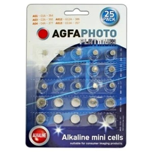 Nuove batterie mini celle alcaline AGFA 25pk ideali per vari piccoli elettrodomestici. - Foto 1 di 1