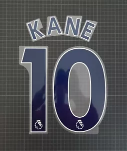 Kane #10 2017-2023 Spielergröße Premier League blauer Namenssatz Kunststoff - Bild 1 von 1