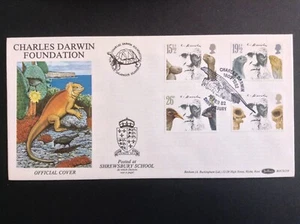 GB QEII Benham 1982 Charles Darwin Set en Cubierta del Primer Día - Shrewsbury SHS - Imagen 1 de 1