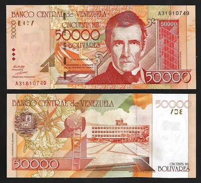 Venezuela 50000 Bolivares 1998, UNC, P-83 - Image 1 of 3