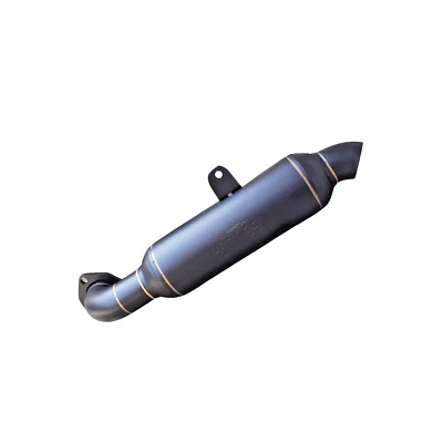 Silenciador de botella de flujo lateral de acero inoxidable posición de brida de escape Volkswagen Sedán Foto 1 de 4