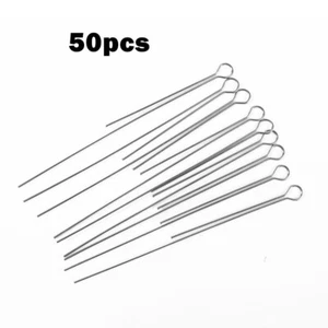 50pc Köder DIY Rotierende Pailletten Stahldrähte Spinner Draht Fischköder Wellen - Bild 1 von 23
