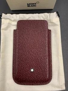 Montblanc Handytasche Leder Bordeaux 109187 - Cell Phone Holder - Bild 1 von 2