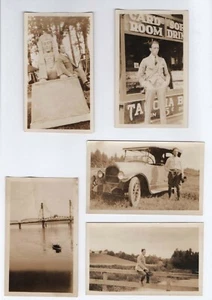 5 Fotografie Emigrati America PORTLAND OREGON 1925 Foto ricordo USA Italy - Picture 1 of 2