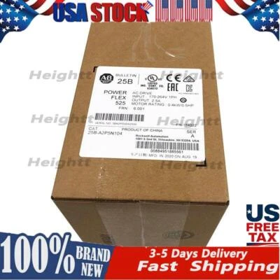Новый 25B-A2P5N104 питания 525 переменного тока привода 0,4 кВт/0,5 лс бесплатный 25ba2p5n104 США бесплатный налог - Изображение 1 из 4