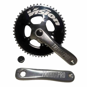 Vision Trimax Crankset 52 / 38 Tooth 24mm Spindle 175 mm Double Road Racing - Picture 1 of 9