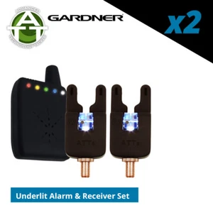 Juego de 2 alarmas de mordida Gardner ATTs iW Underlit y receptor V2 ATTx - pesca de carpa - Imagen 1 de 15
