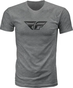 Nueva Camiseta Fly Racing Fly F-Wing Gris Oscuro Jaspeado - Imagen 1 de 5