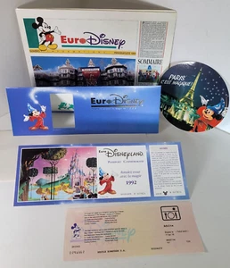 Walt Disney Euro Disney 1992 Opening Commemorative Passport Ticket & Newsletter - Picture 1 of 12